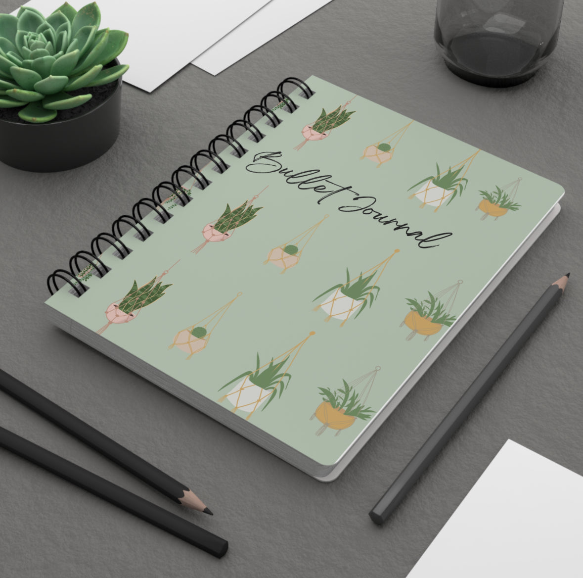Botanical Bullet Journal - Spiral Bound Journal for Plant Lovers, Creative Writing, Note Taking, Eco-Friendly Gift,
DIY Planner