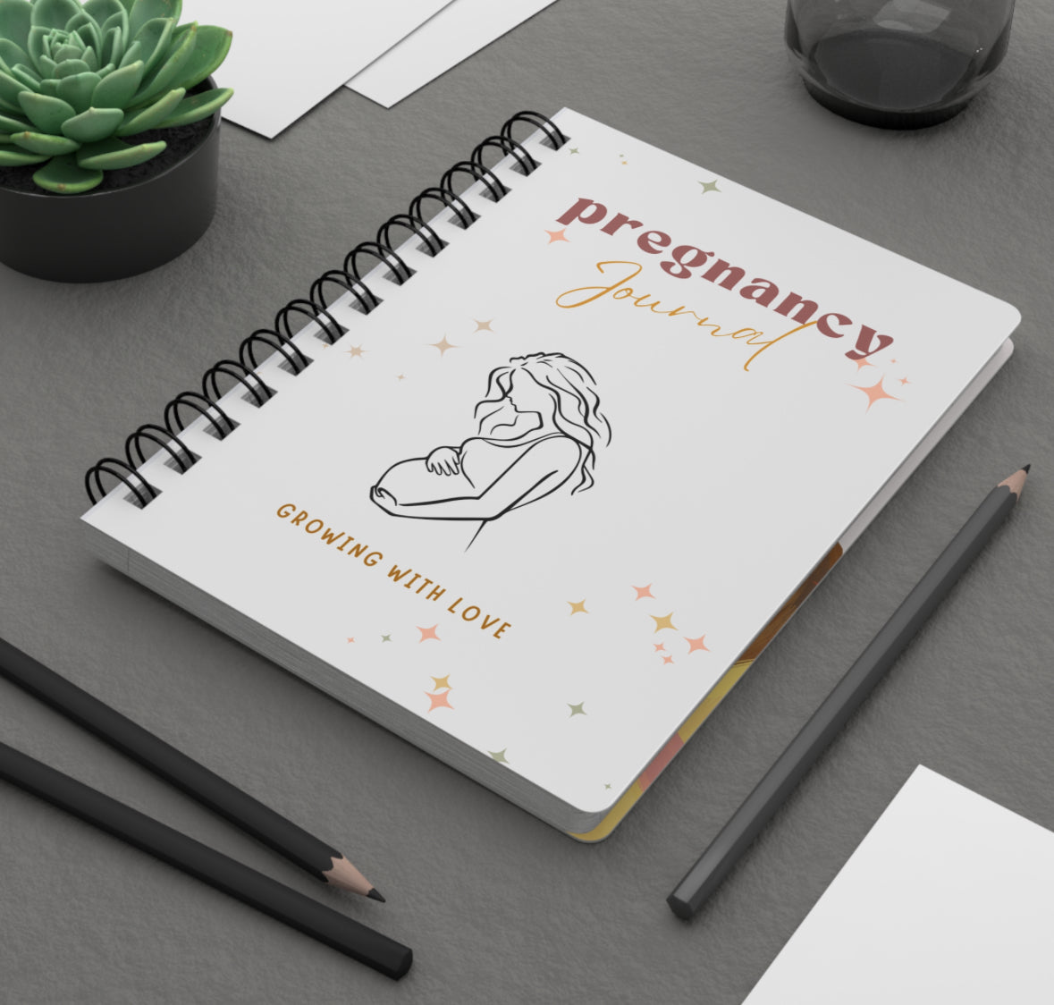 Pregnancy Journal, Memory Book, Expecting Mom Gift, Mom to Be Keepsake, Baby Shower, New Parent Journal, Growth Planner