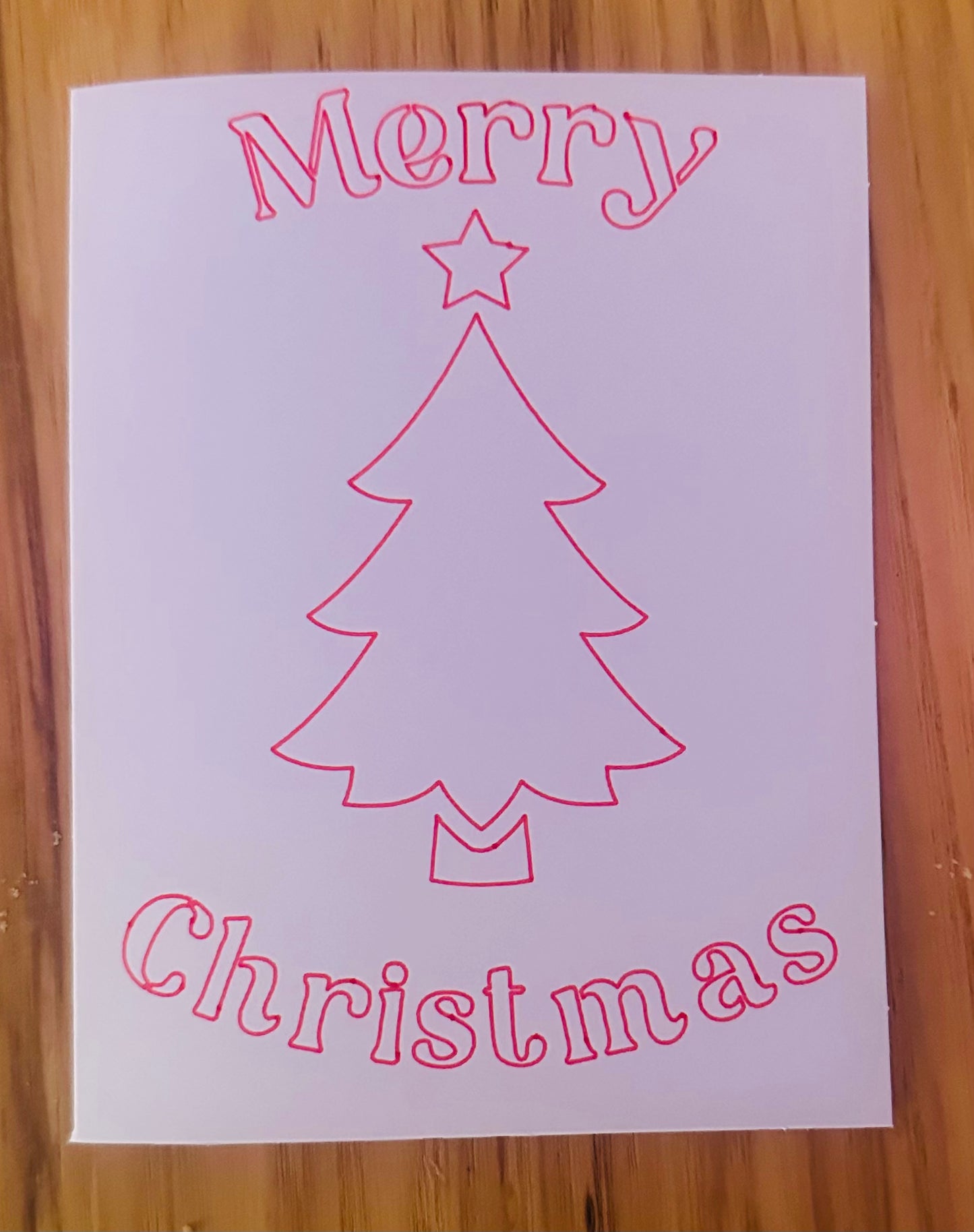 Handmade Merry Christmas Greeting
Card