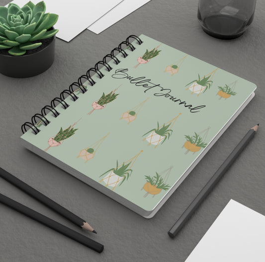 Botanical Bullet Journal - Spiral Bound Journal for Plant Lovers, Creative Writing, Note Taking, Eco-Friendly Gift,
DIY Planner