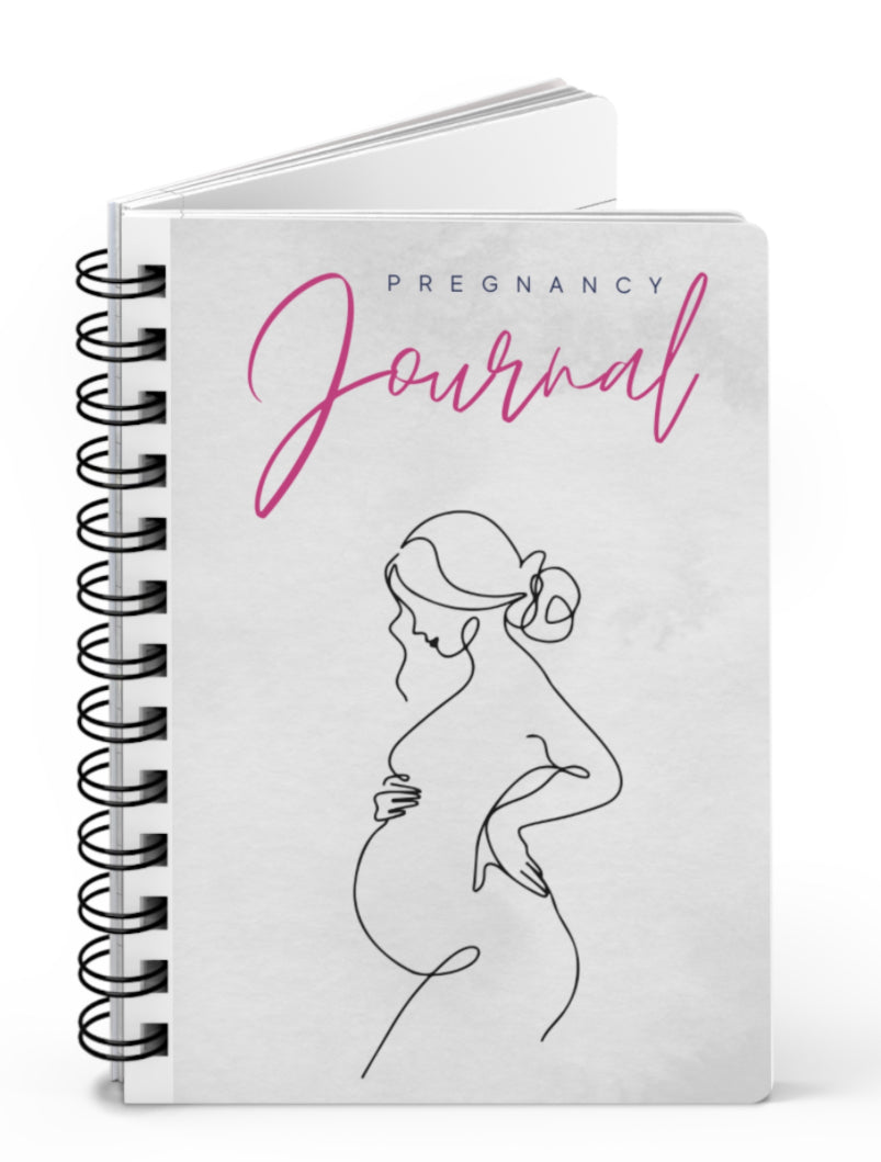 Pregnancy Journal for Expecting Moms, Baby Shower Gift, Keepsake Notebook, Spiral Bound Journal, Pregnancy Memory Book, Childbirth Planner