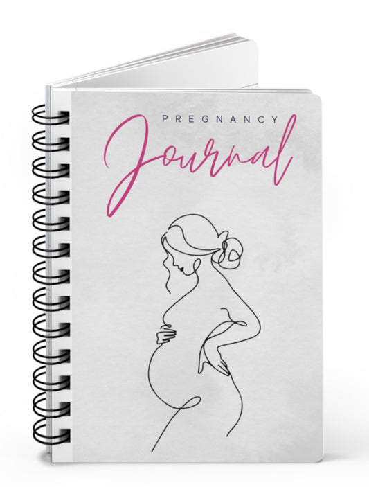 Pregnancy Journal for Expecting Moms, Baby Shower Gift, Keepsake Notebook, Spiral Bound Journal, Pregnancy Memory Book, Childbirth Planner