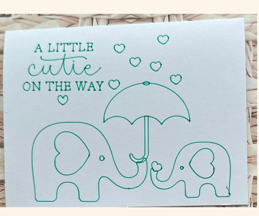 Welcome baby Bundle Card