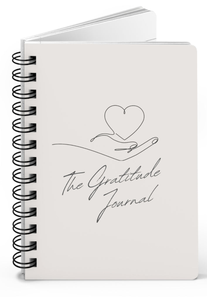 Gratitude Spiral Bound Journal - Uplifting Daily Planner, Self-Care Notebook, Thoughtful Gift for Mindfulness, Journaling, Reflection