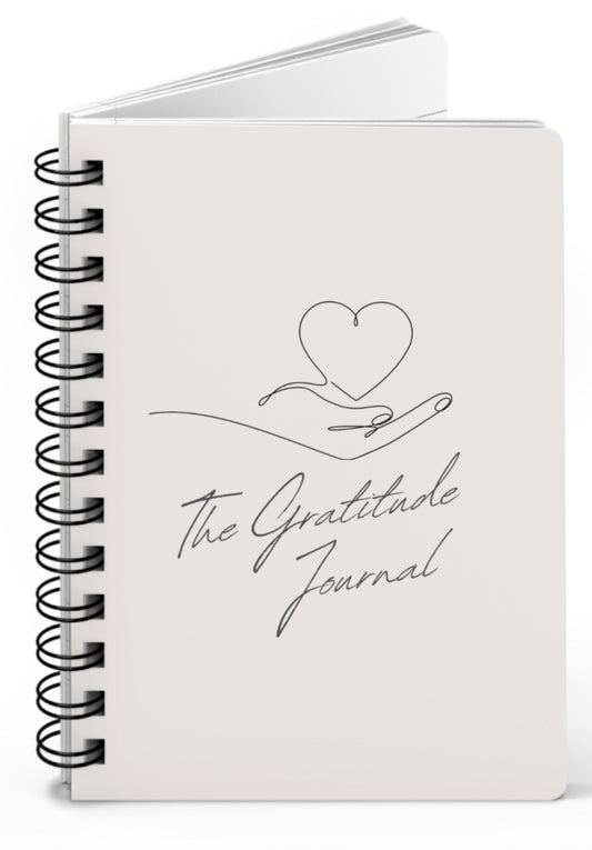 Gratitude Spiral Bound Journal - Uplifting Daily Planner, Self-Care Notebook, Thoughtful Gift for Mindfulness, Journaling, Reflection