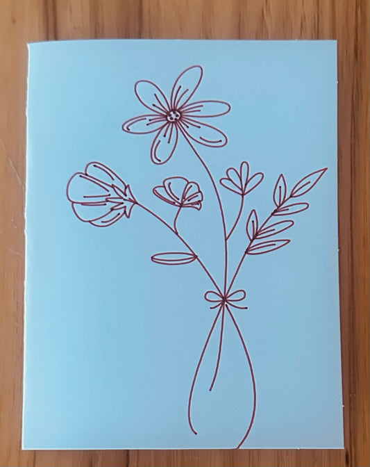 Floral "Just Because" Handmade Card
