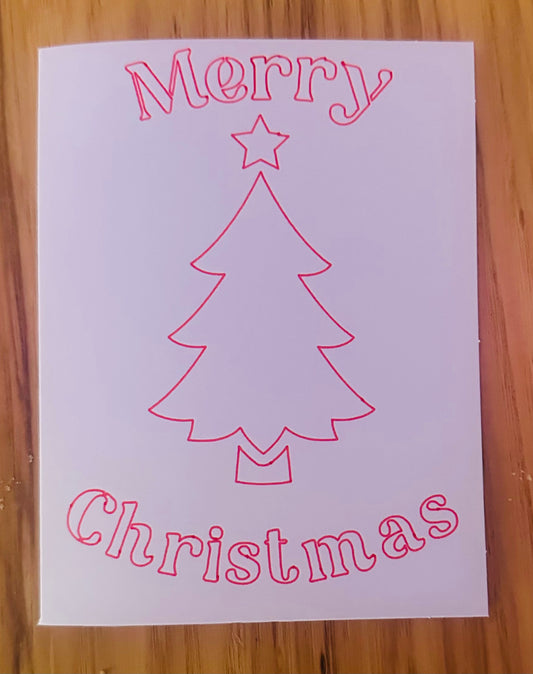 Handmade Merry Christmas Greeting
Card